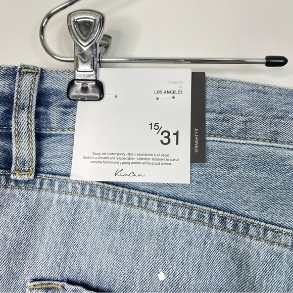 KanCan High Rise Slim Straight Jeans, 15/31 - Picture 9 of 12